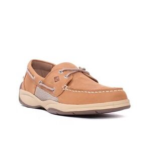 Sperry Intrepid Boat Shoes Tan Brown Leather Size 11.5